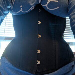 Black cotton corset 28